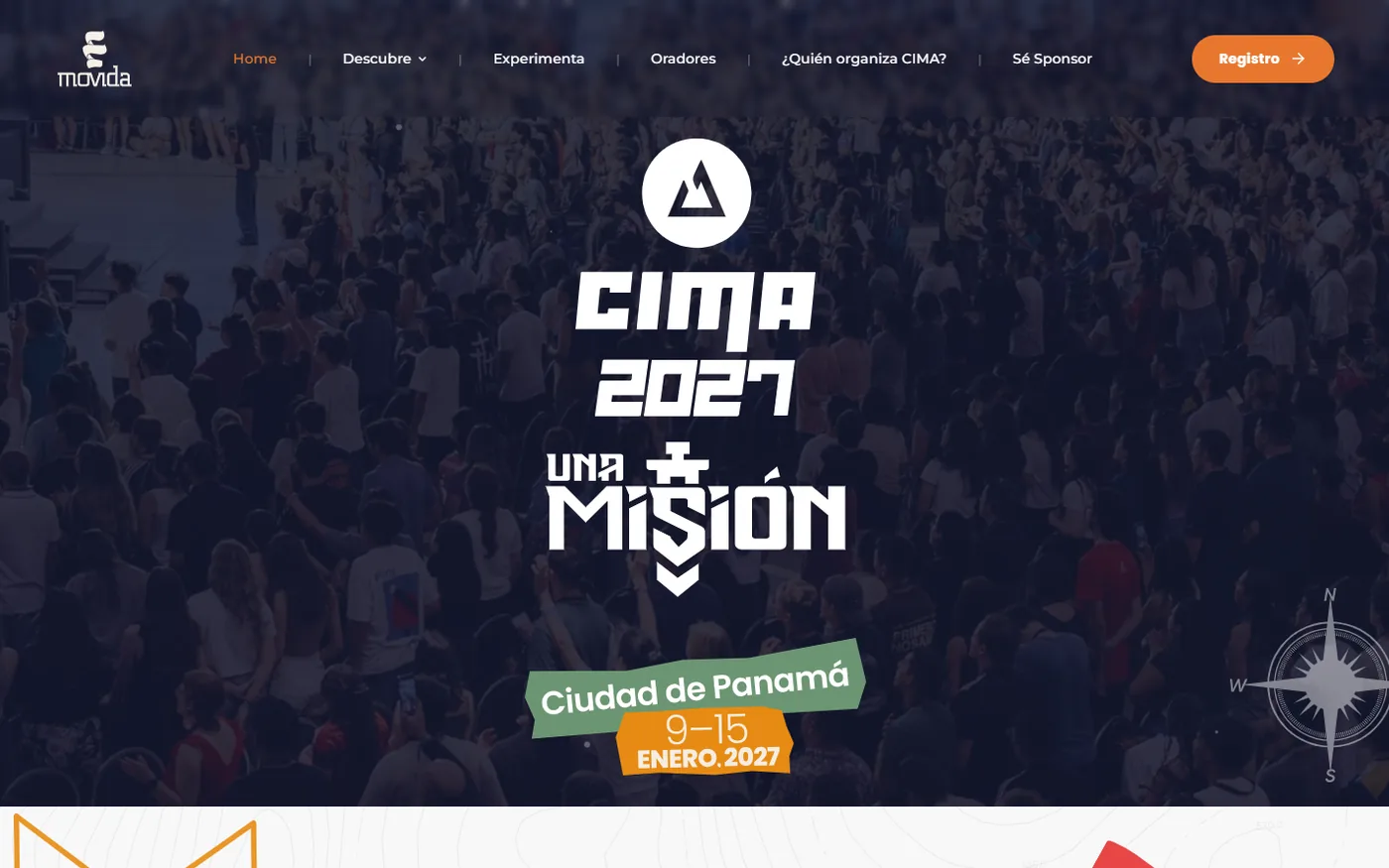 Portada del sitio de CIMA 2027